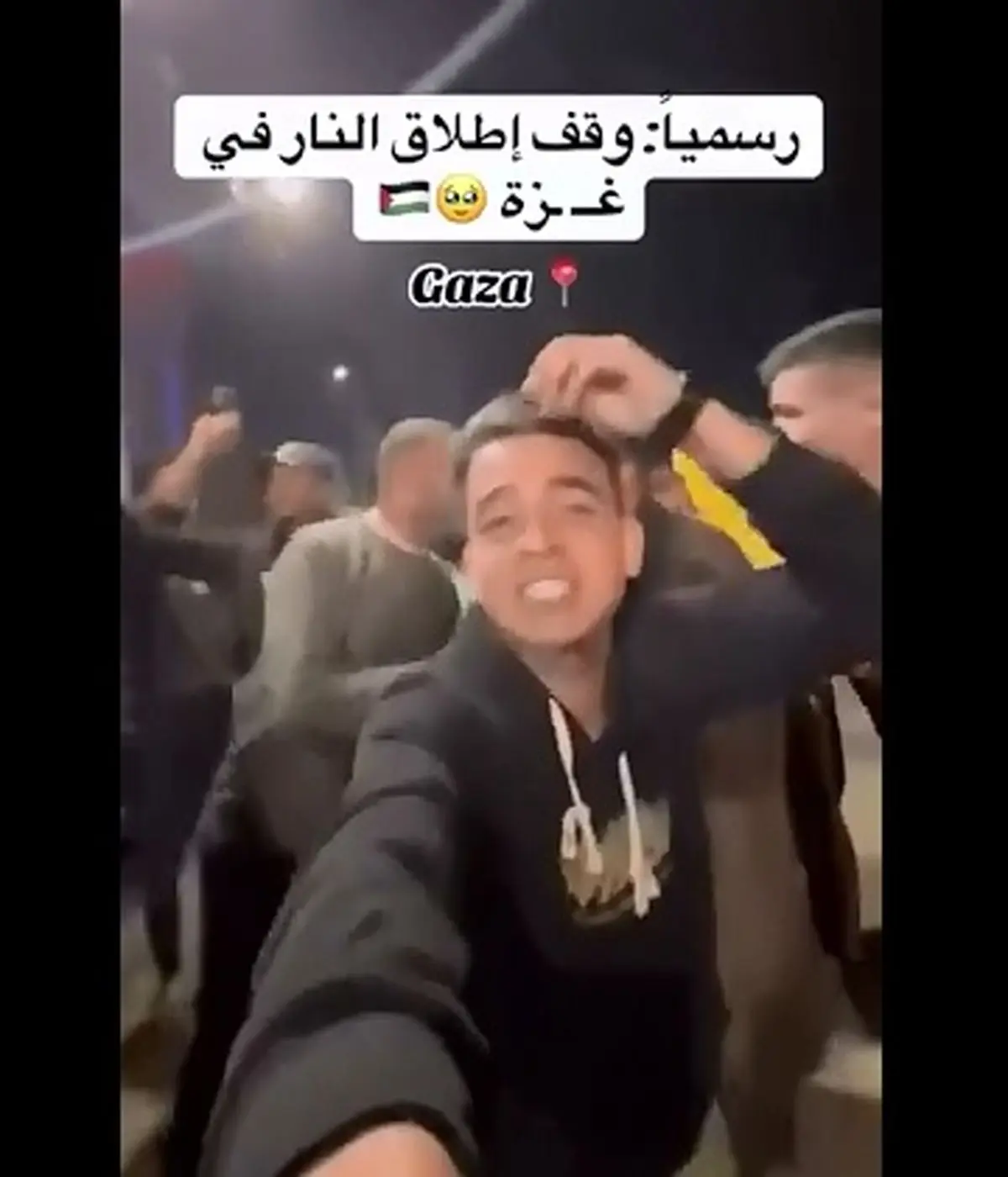 شادی فلسطینیان در خیابانهای غزه پس از اعلام رسمی توافق پایان جنگ + فیلم