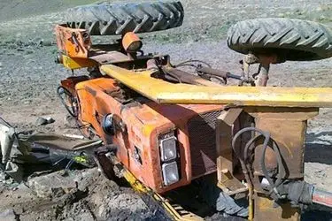 مرگ کارگر کشاورزی بر اثر واژگونی تراکتور