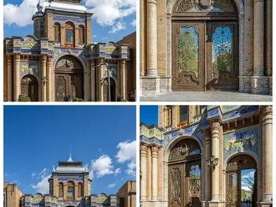 سردر باغ ملی از شاهکارهای هنر معماری است