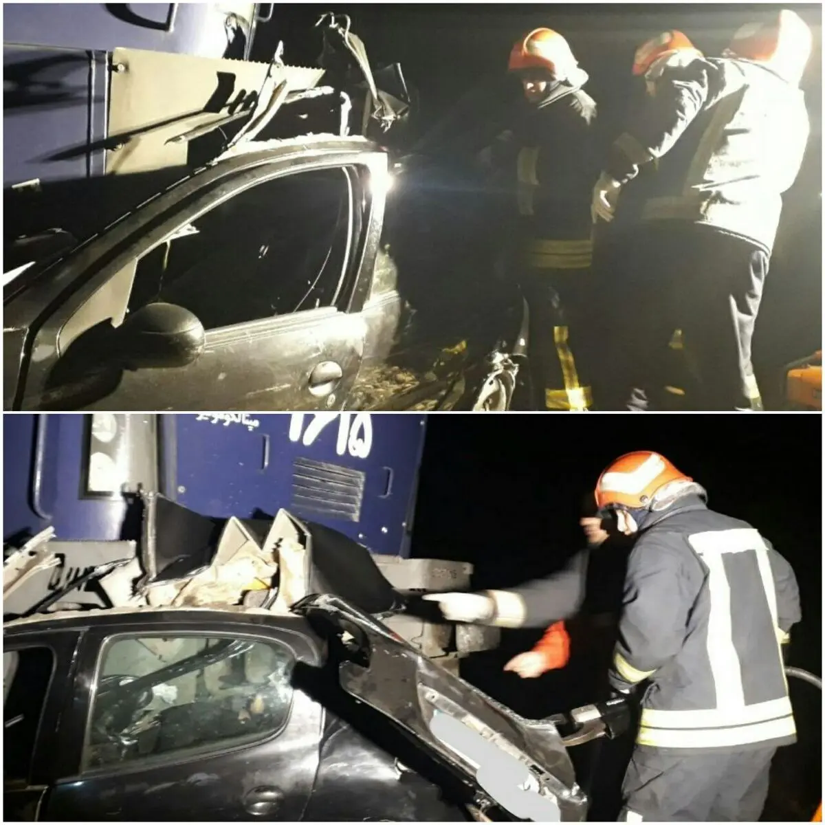 برخورد قطار تبریز- مشهد با یک دستگاه خوردوی 206/ 4 نفر جان باختند