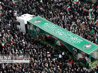 مراسم تشییع پیکر فرماندهان شهید «جنگ رمضان»/ 1