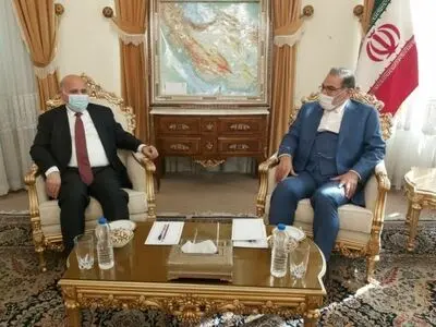 
شمخانی یستقبل وزیر الخارجیة العراقی 
