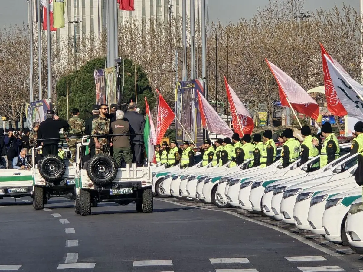 رزمایش اقتدار نوروزی پلیس در میدان آزادی برگزار شد