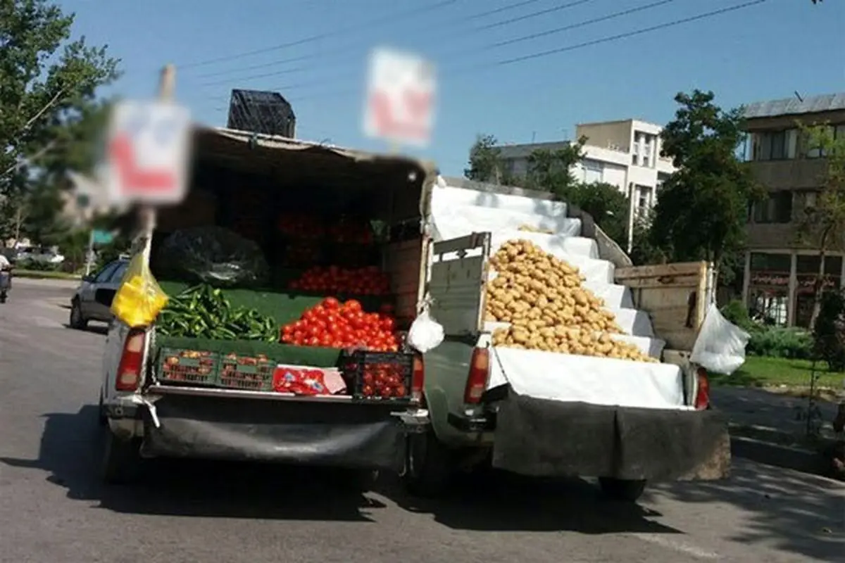 وانت بارها و دست فروشان شهرستان البرز ساماندهی شدند