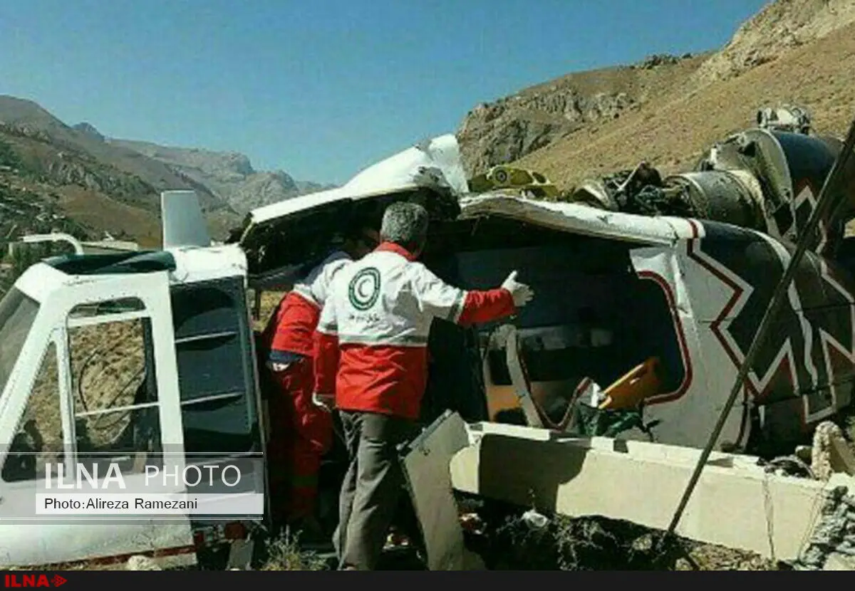 سقوط بالگرد اورژانس مازندران یک کشته برجای گذاشت