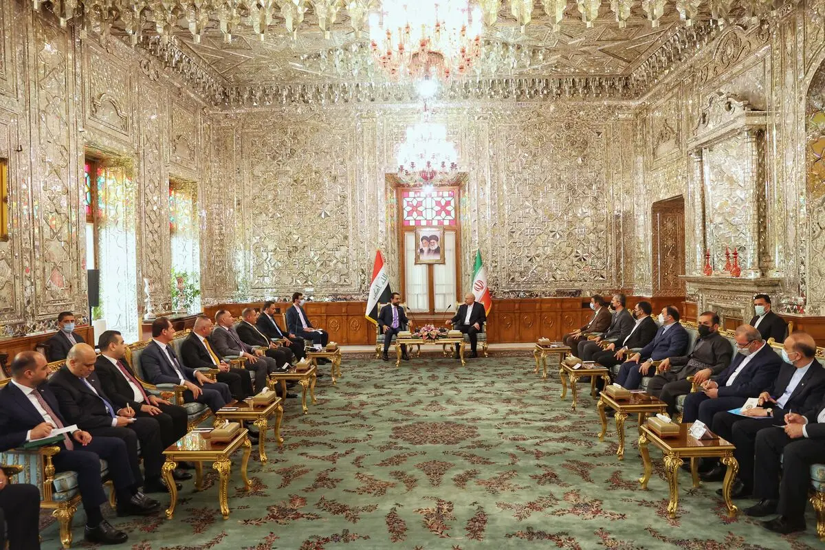 دیدار روسای مجلس ایران و عراق آغاز شد