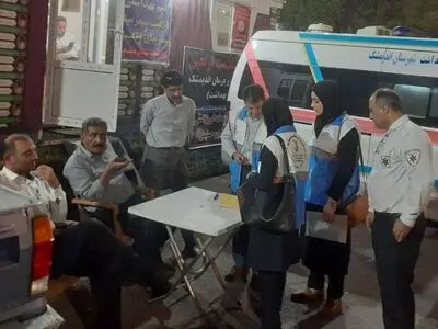 ارائه‌ رایگان خدمات درمانی به زوار حسینی در اندیمشک