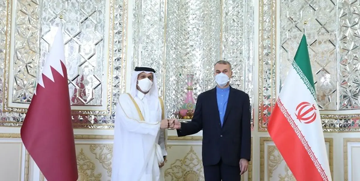 أمیرعبداللهیان یتباحث مع نظیره القطری