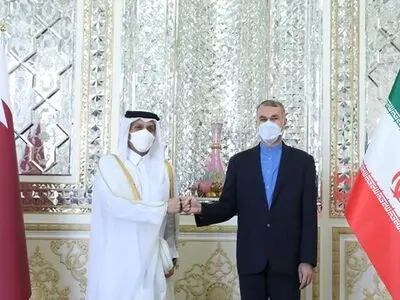 أمیرعبداللهیان یتباحث مع نظیره القطری
