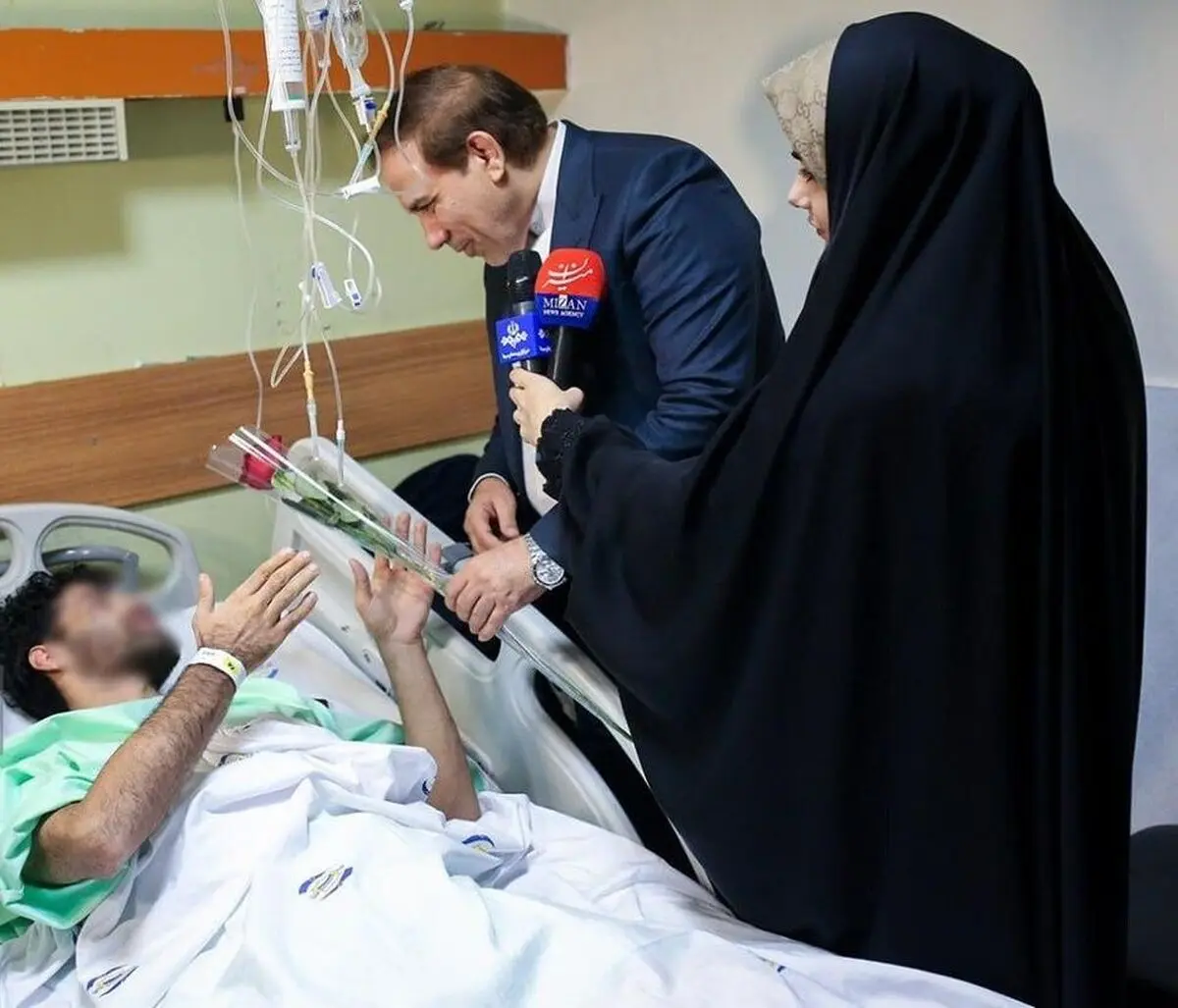 سخنگوی قوه قضاییه با مجروحان حوادث اخیر دیدار و گفت‌و‌گو کرد