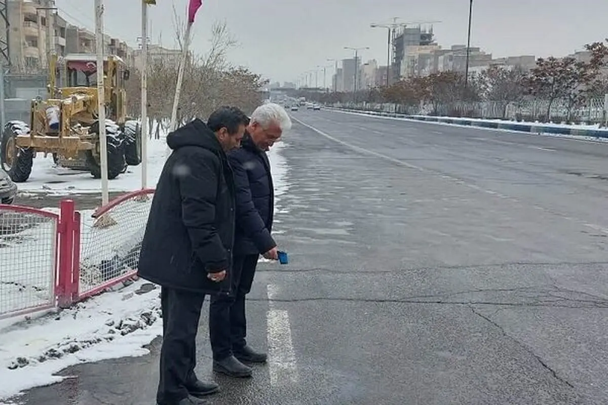 سنجش مداوم دمای آسفالت معابر تبریز  برای اولویت بندی محلول‌پاشی