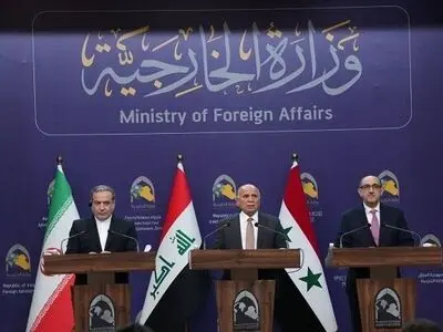 بيان مشترك لوزراء خارجية إيران والعراق وسوريا بعد الاجتماع الثلاثي في بغداد