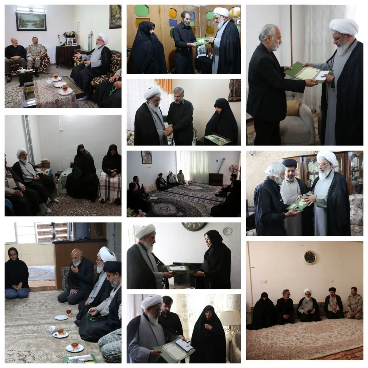 دیدار جانشین رئیس سازمان عقیدتی سیاسی ارتش با خانواده‌های شهدای نیروی پدافند هوایی ارتش در استان البرز 