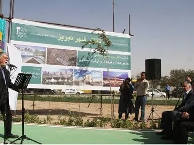 «بزرگترین باغ تئاتر کشور» در تبریز با حضور وزیر ارشاد کلنگ زنی شد