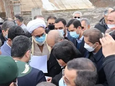 بازدید وزیر کشور از سد لاستیکی فخر آباد لشت نشا