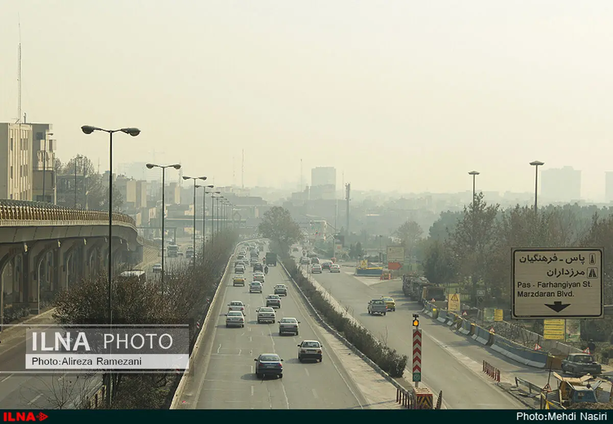 هوای تهران در وضعیت قرمز قرار دارد