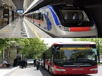 خدمات‌ رسانی رایگان مترو و خطوط بی آر تی تبریز در روز دوشنبه ۱۵ تیر ماه