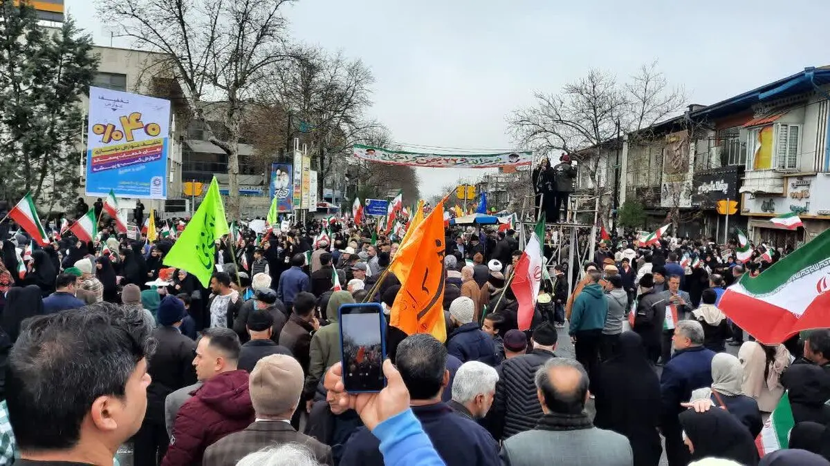 راهپیمایی ۲۲ بهمن در استان گلستان برگزار شد
