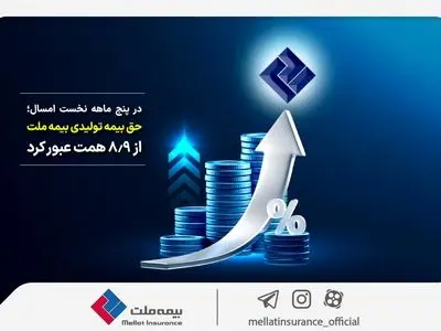 حق بیمه تولیدی بیمه‌ ملت از ۸.۹ همت عبور کرد