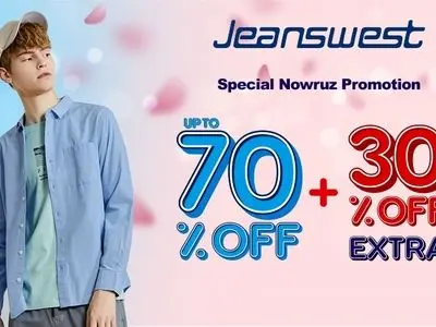 جشنواره فروش ویژه 30+70 نوروز جین‌وست