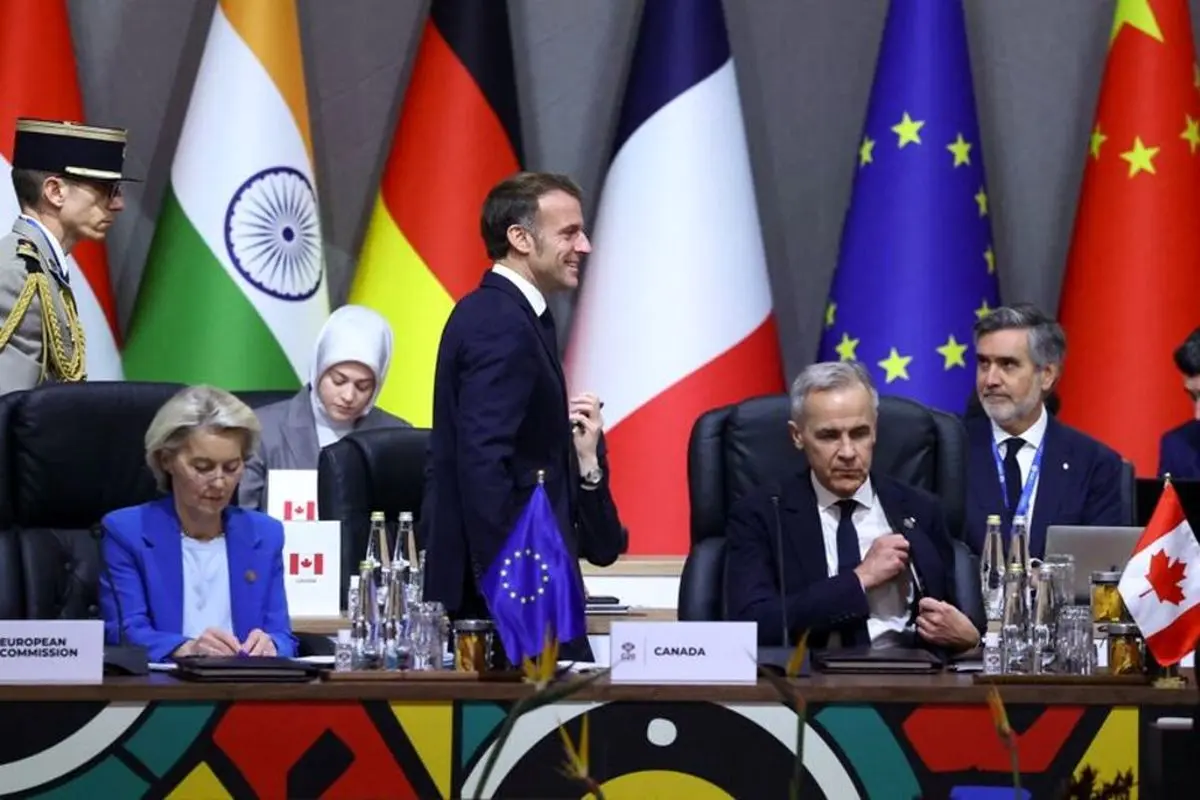 گفت‌وگوی کارنی و ماکرون در حاشیه نشست گروه ۲۰