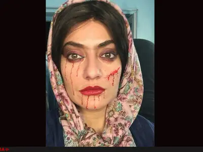 چهره‌پردازی عجیب مهناز افشار در فیلم نهنگ عنبر ۲+عکس