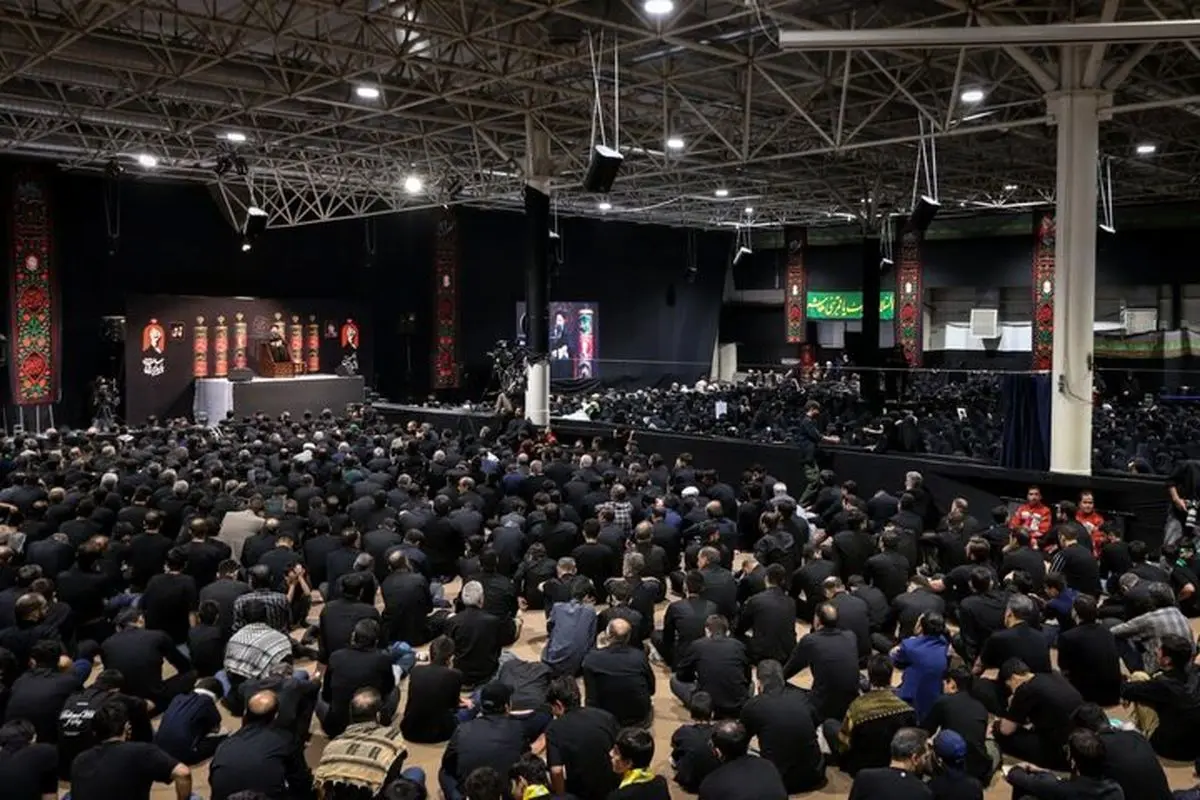 برپایی دومین شب عزای حسینی در جوار محل عروج قائد شهید