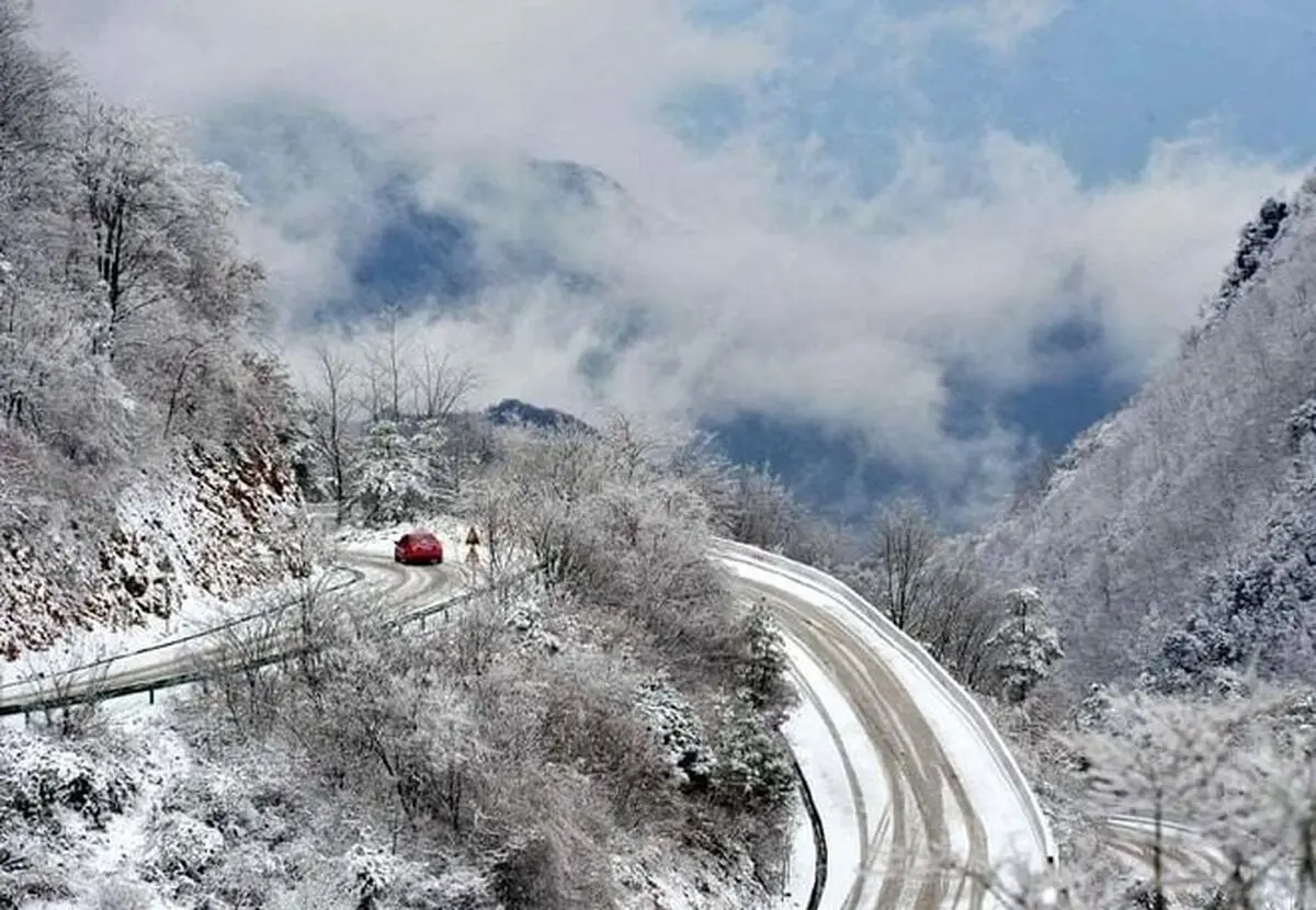 جاده‌های مازندران لغزنده است