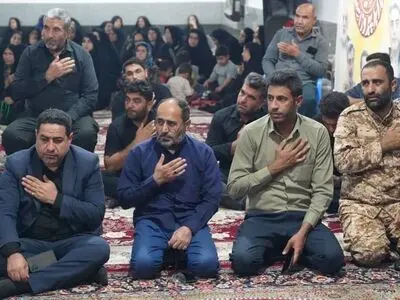  بزرگداشت شهدای جنگ تحمیلی رژیم صهیونیستی در بخش افزر برگزار شد