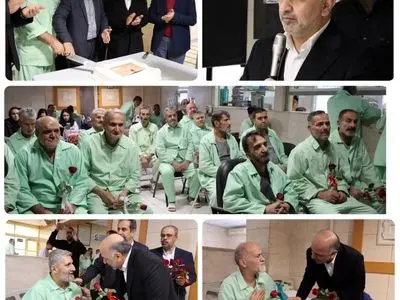 دیدار مدیرعامل بیمه دی با جانبازان بیمارستان صدر همزمان با بزرگداشت روز جانباز