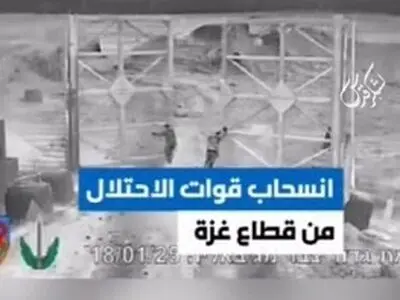 لحظه عقب نشینی نیروهای نظامی از تیپ "گیواتی" از جبالیا در شمال نوار غزه + فیلم