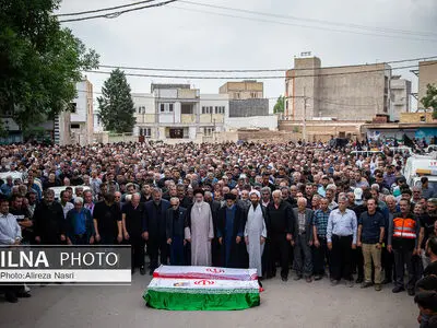 مراسم تشییع پیکر جانباختگان انفجار اسکله شهید رجایی بندرعباس
