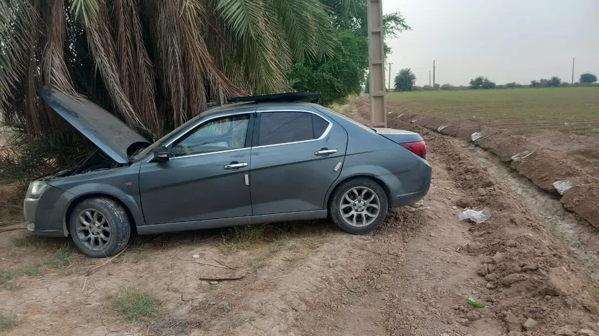 انحراف خودروی دنا در محور شوش ـ اهواز دو مصدوم بر جای گذاشت