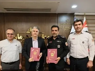 امضای تفاهم‌نامه تشکیل تیم واکنش سریع آتش‌نشانی در مراکز درمانی
