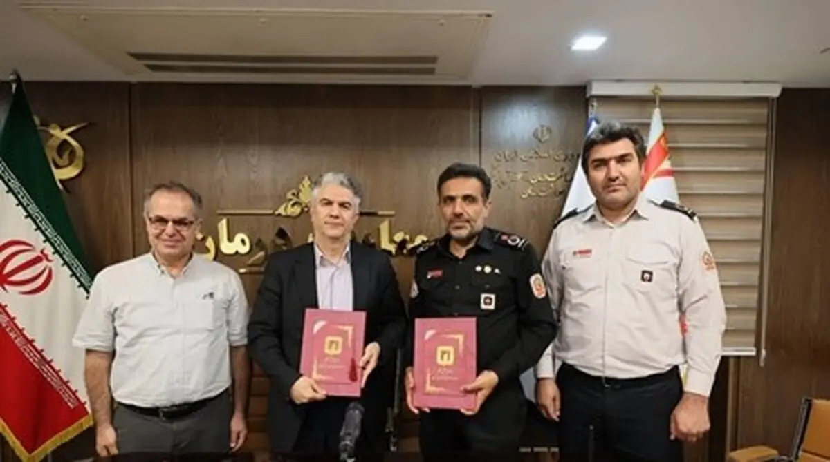 امضای تفاهم‌نامه تشکیل تیم واکنش سریع آتش‌نشانی در مراکز درمانی
