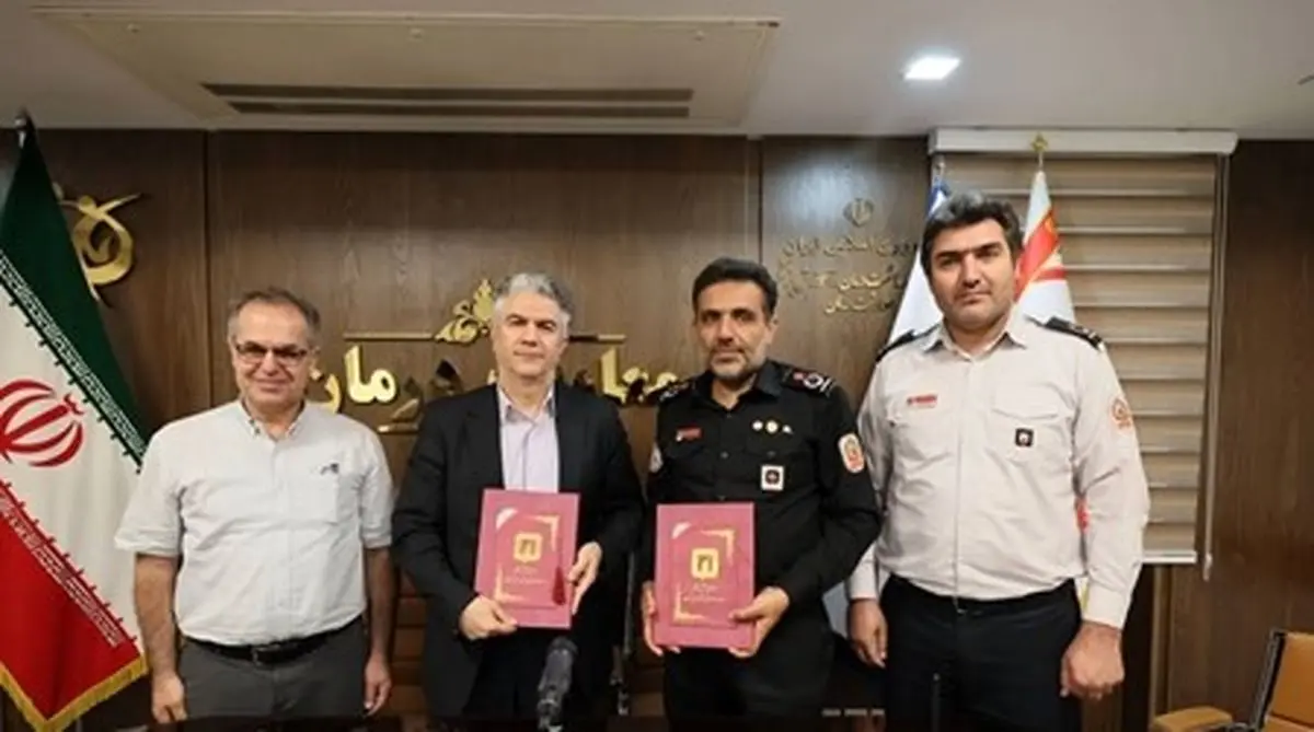 امضای تفاهمنامه تشکیل تیم واکنش سریع آتشنشانی در مراکز درمانی