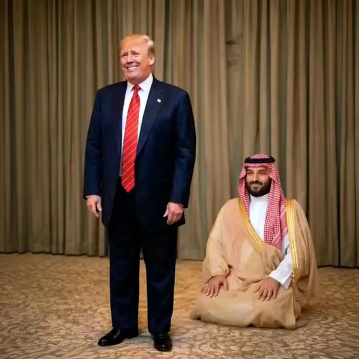 کاربران شبکه های اجتماعی این ویدئو را برای تحقیر شاهزاده سعودی ساخته اند!