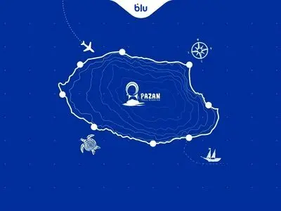 بلو، حامی ماراتن بزرگ کیش شد