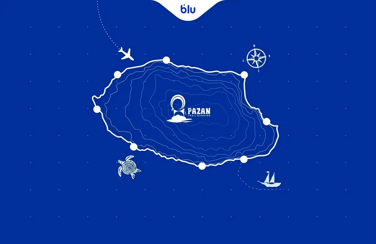 بلو، حامی ماراتن بزرگ کیش شد