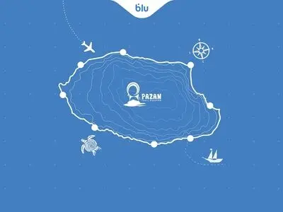بلو، حامی ماراتن بزرگ کیش شد