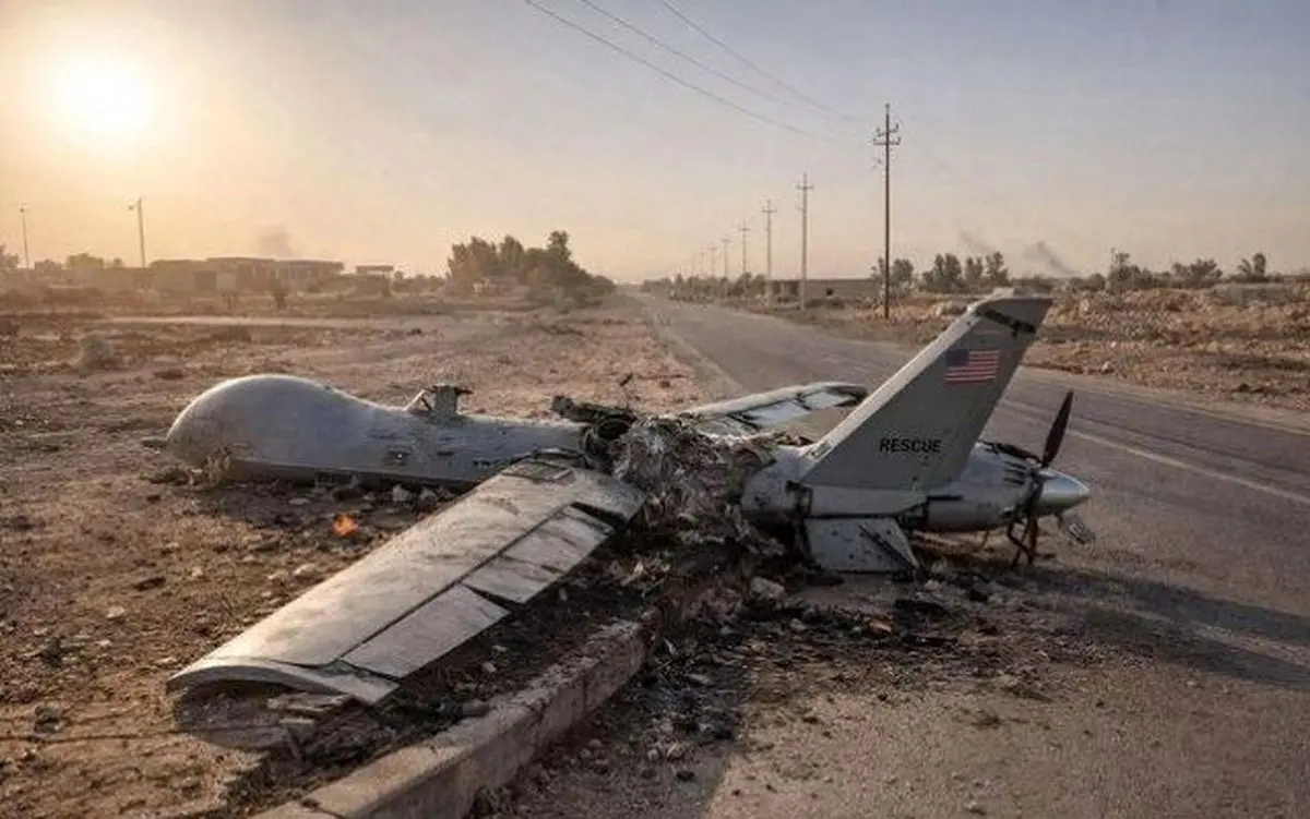 انهدام پهپاد متجاوز در آسمان کرمان توسط پدافند هوایی ارتش