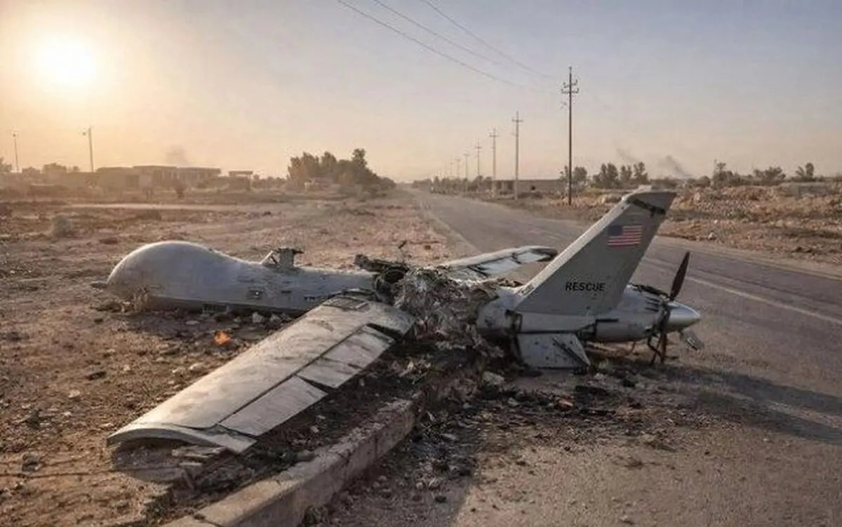 انهدام پهپاد متجاوز در آسمان کرمان توسط پدافند هوایی ارتش