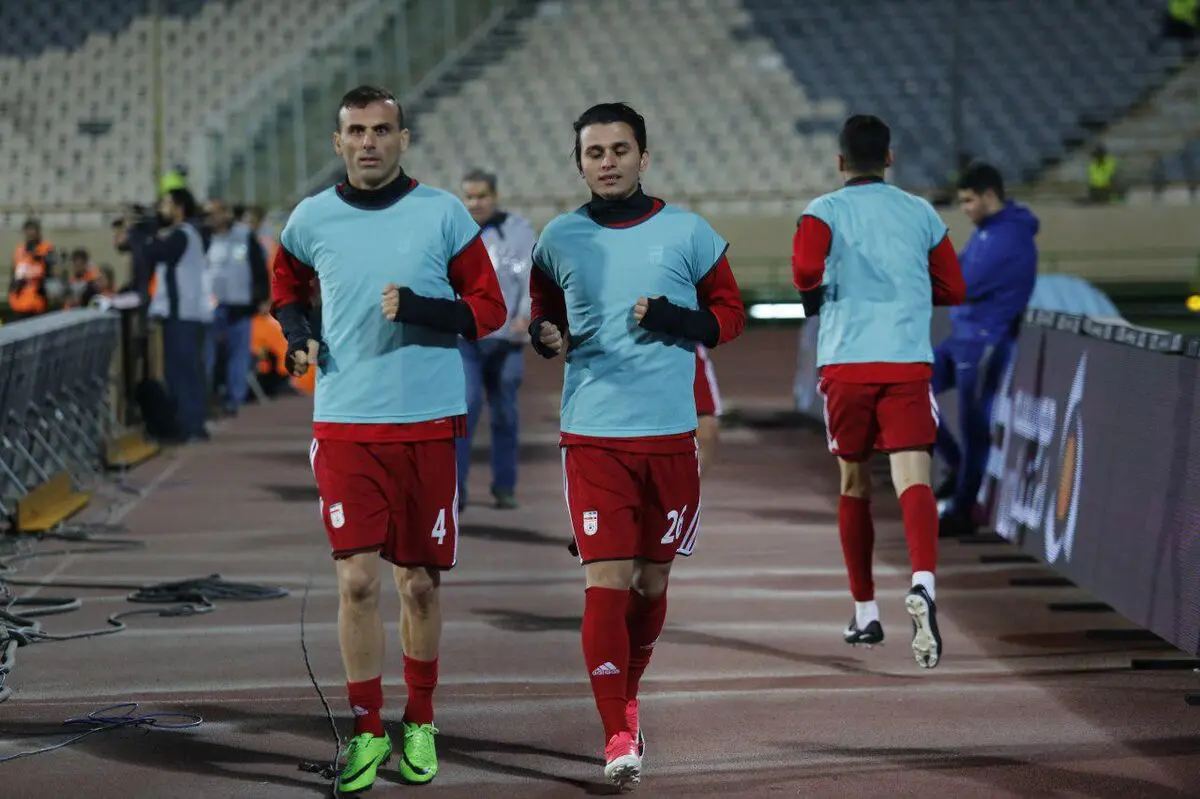 تمرین بازیکنان ذخیره ایران بعد از دیدار توگو 