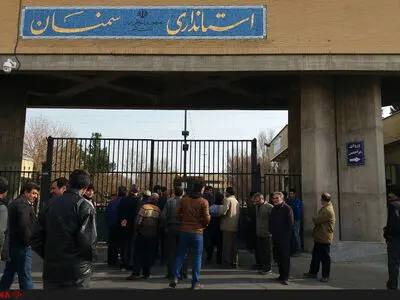 تجمع کارگران رنگین‌نخ سمنان مقابل استانداری/اموالی برای توقیف نیست