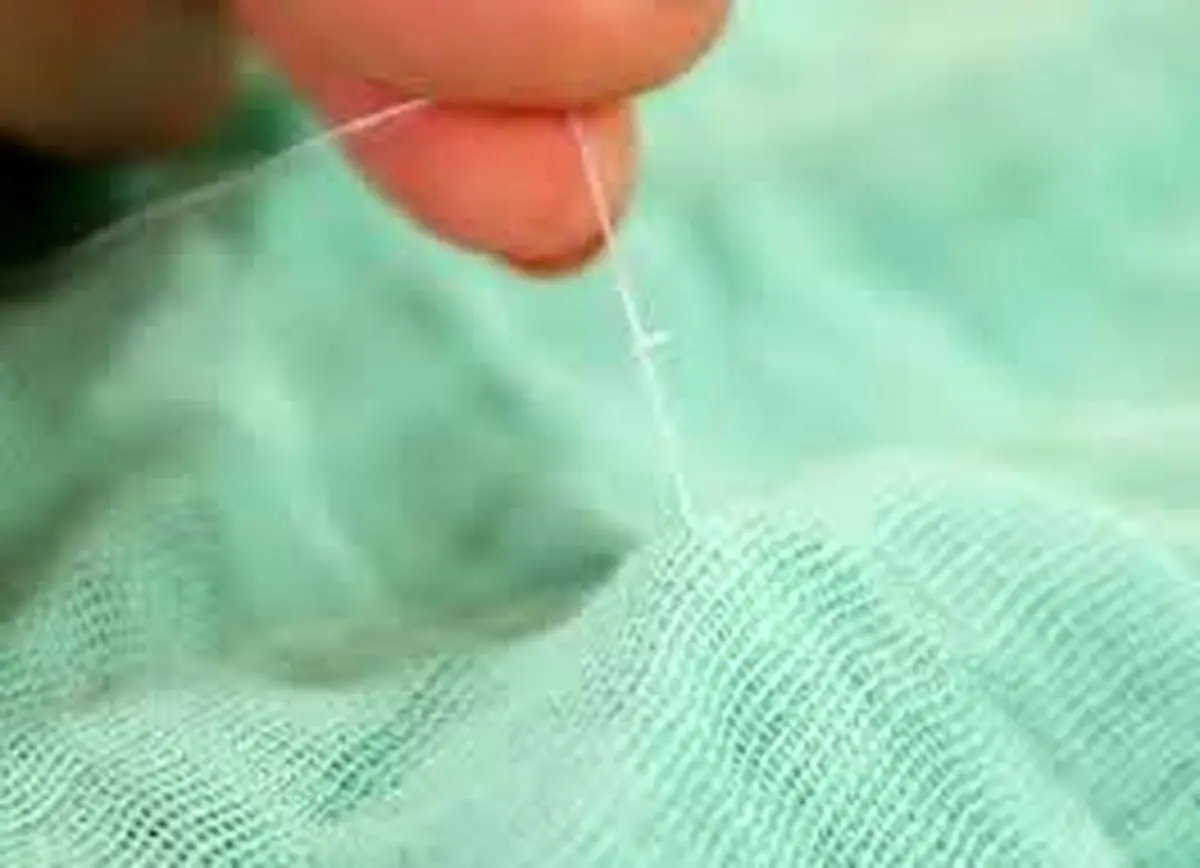 آموزش ترمیم شال و روسری نخ کش شده