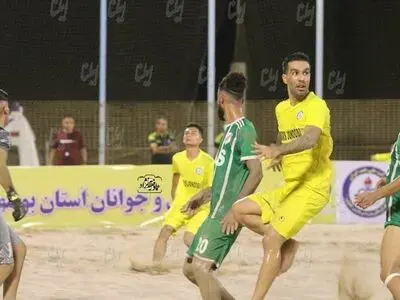 مهاجم پورتو پرتغال تماشاگر ویژه دربی فوتبال ساحلی در بوشهر+عکس