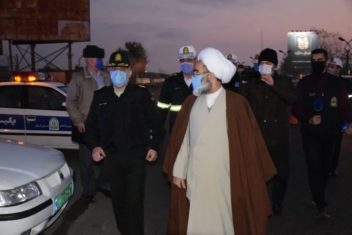 بازدید میدانی نماینده ولی فقیه از پلیس راه استان گیلان