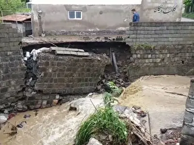 خسارت بارش رگباری باران به برخی شهرستان‌های گیلان