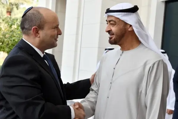 دیدار نخست‌وزیر پیشین ‌رژیم صهیونیستی با رئیس امارات
