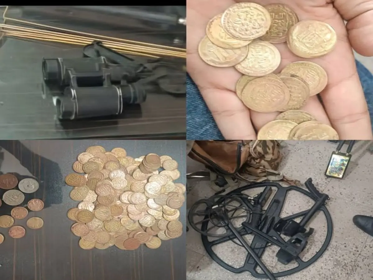 کشف گنج‌یاب و ٢۵٦ سکه قدیمی در فسا/ یک نفر دستگیر شد